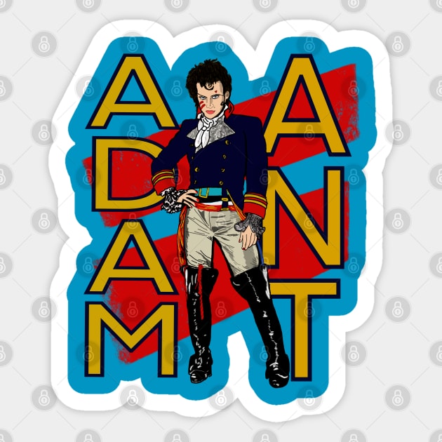 Adam Ant Sticker by TL Bugg